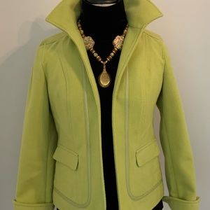 Classic Chico's Lime Green Jacket/Blazer, Size 0